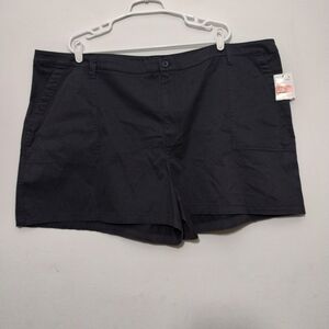 Abound Women's 26 Shorts High-rise Grey Phantom Stretch Pockets Preppy